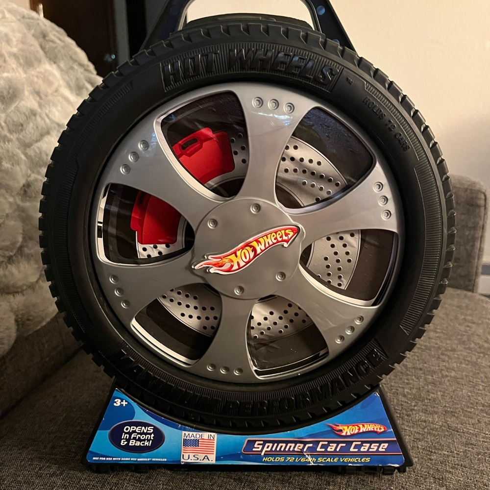 Hot Wheels Spinner Car Case - Black and Red